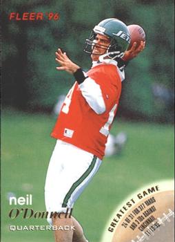 Neil O'Donnell New York Jets 1996 Fleer NFL #99